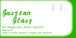 gusztav glasz business card